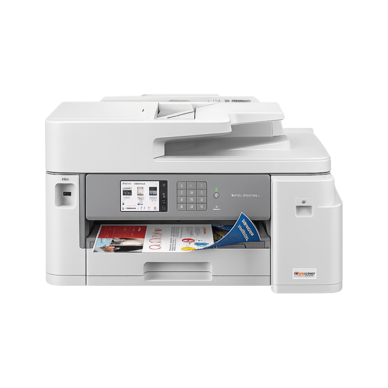 J5855DW Inkjet All-In-One Color Printer With Ink